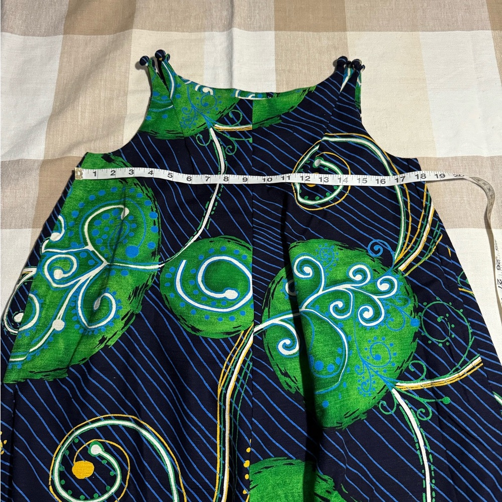 Vintage Ja-Na Hawaii Tropical Floral Hibiscus Maxi Dress- S/M - Picture 5 of 8